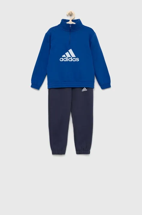 Adidas Performance bluza copii culoarea albastru marin, cu imprimeu