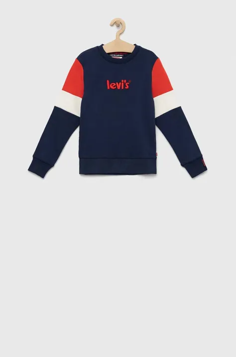 Levi's bluza dziecięca kolor granatowy wzorzysta