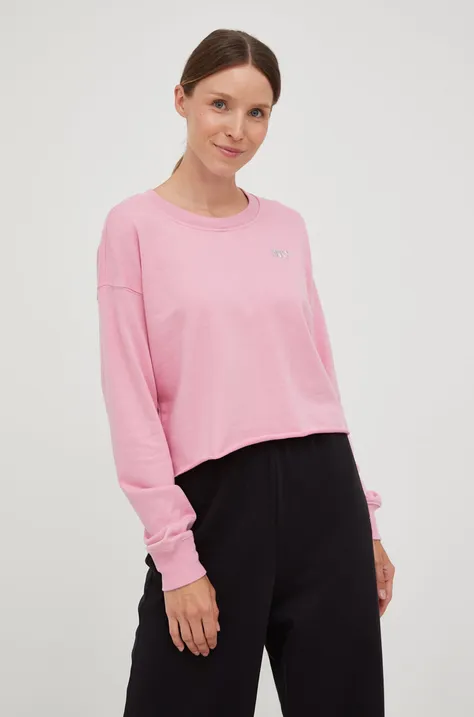 Μπλούζα DKNY χρώμα: ροζ,