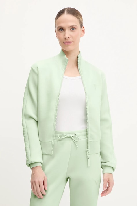 Mikina Guess NEW ALLIE dámska, fialová farba, jednofarebná, V2YQ17 K7UW2
