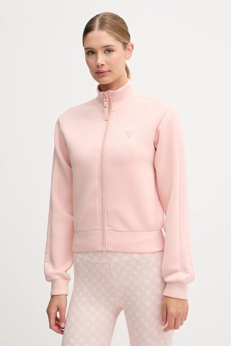 Mikina Guess NEW ALLIE dámská, fialová barva, hladká, V2YQ17 K7UW2