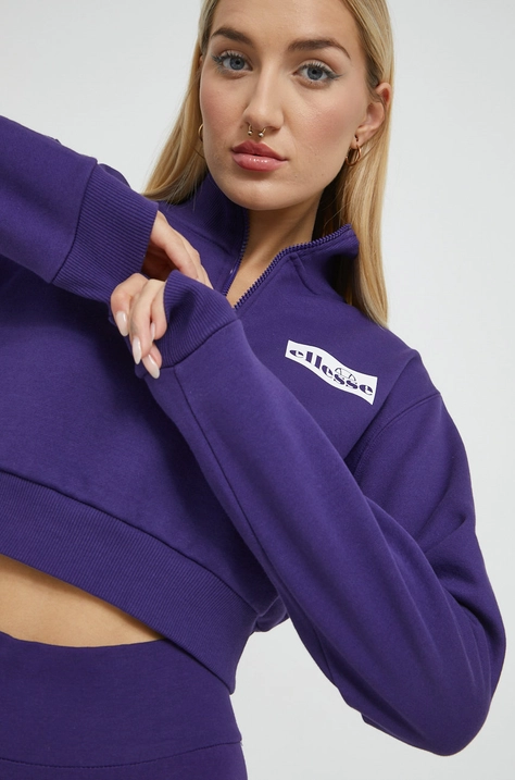 Кофта Ellesse жіноча колір фіолетовий однотонна