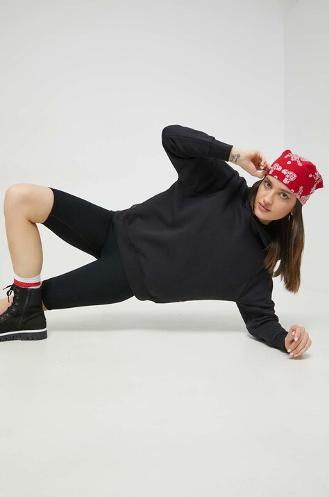 Champion bluza femei, culoarea negru, neted