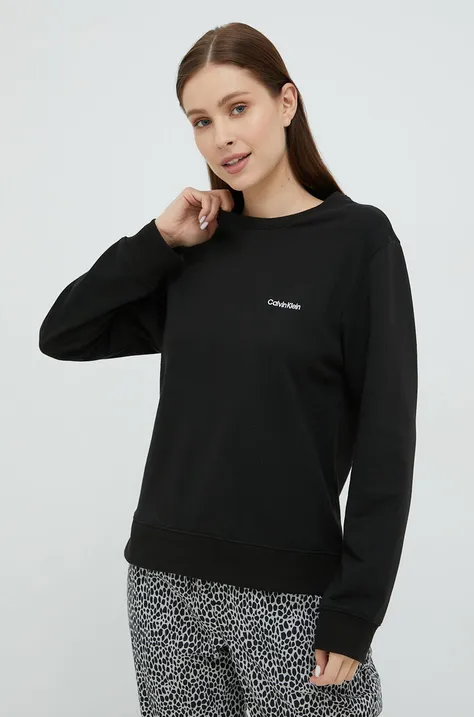 Tričko s dlhým rukávom Calvin Klein Underwear čierna farba,,000QS6870E