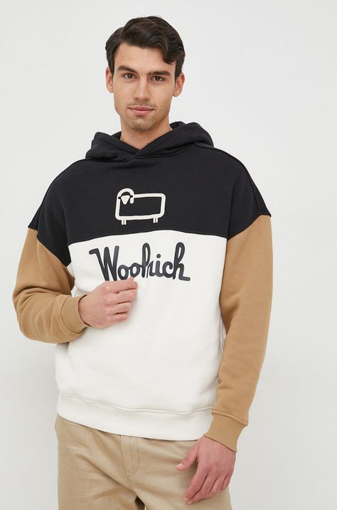 Βαμβακερή μπλούζα Woolrich