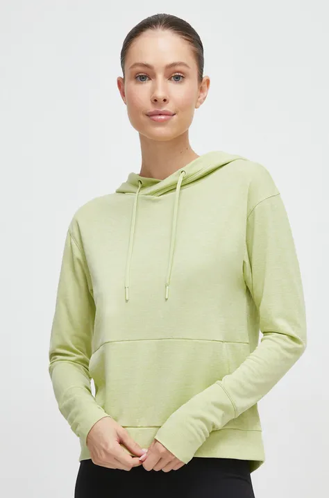 Športni pulover Helly Hansen Lifa Tech ženski, zelena barva, s kapuco