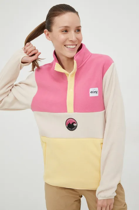 Eivy bluza sportowa Mountain damska kolor beżowy wzorzysta