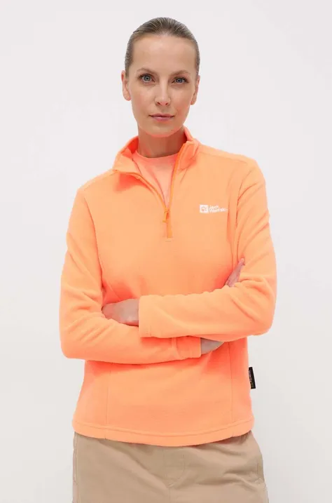 Αθλητική μπλούζα Jack Wolfskin Taunus χρώμα: πορτοκαλί