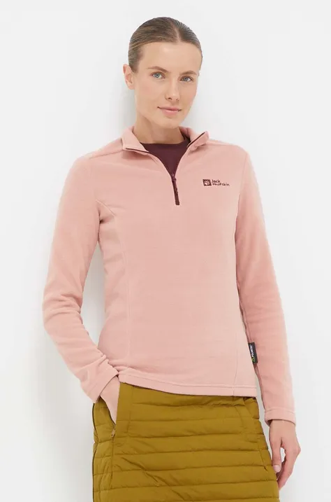 Jack Wolfskin bluza sportowa Taunus kolor różowy gładka 1709532