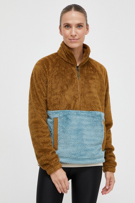 Marmot hanorac Homestead Fleece culoarea maro, modelator