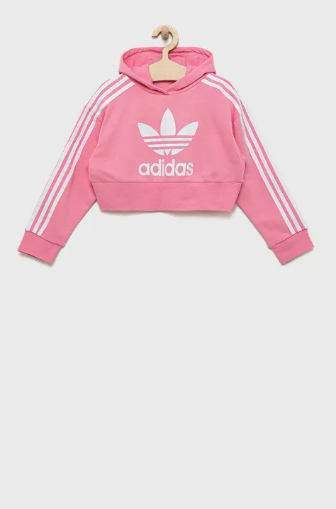 Детская кофта adidas Originals цвет розовый с аппликацией