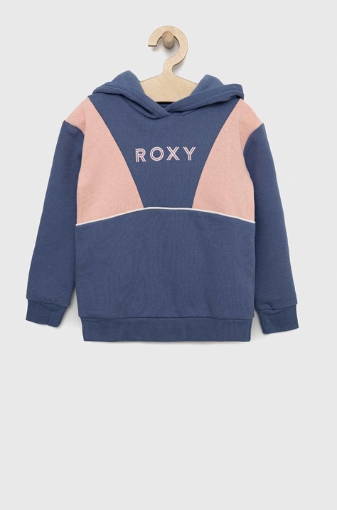 Roxy bluza copii culoarea albastru marin, cu imprimeu