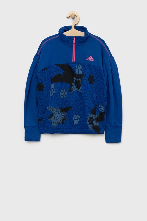 Детская кофта adidas Performance цвет синий узор