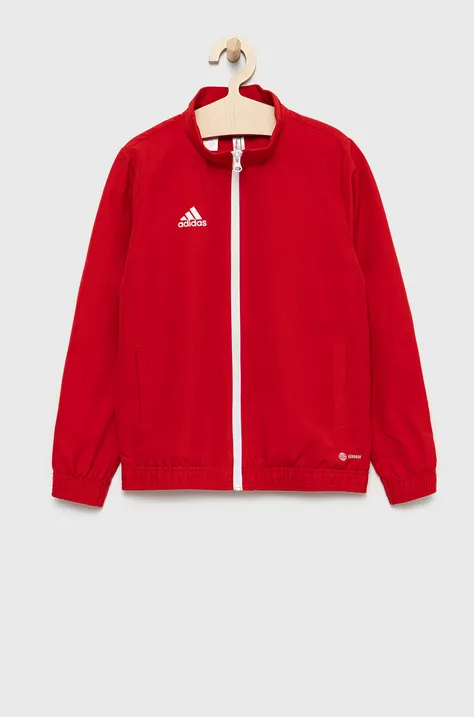 Παιδικό μπουφάν adidas Performance χρώμα: κόκκινο