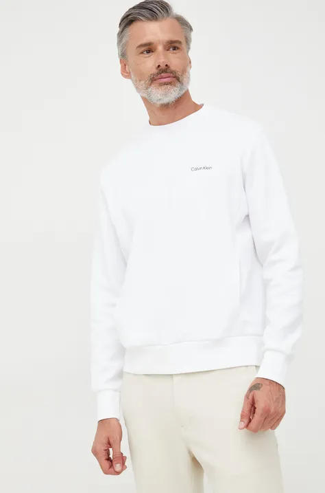 Кофта Calvin Klein мужская цвет белый с принтом