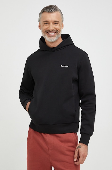 Кофта Calvin Klein чоловіча колір чорний однотонна