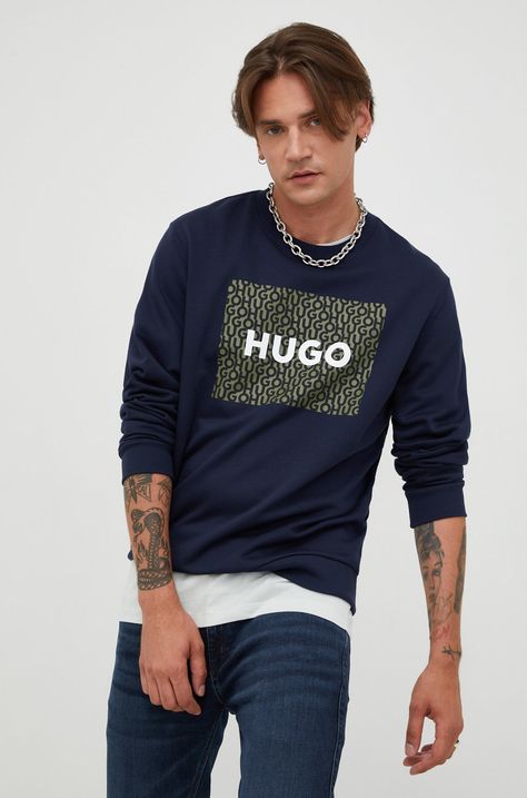 HUGO bluza bawełniana