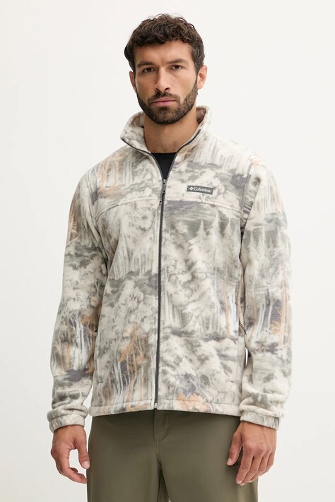Columbia bluza sportowa Steens Mtn Print kolor beżowy wzorzysta
