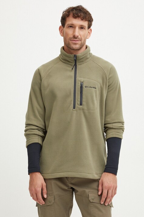 Columbia bluza sportowa Fast Trek III kolor zielony gładka 1553511