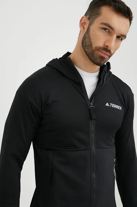 adidas TERREX sportos pulóver Tech fekete, férfi, sima