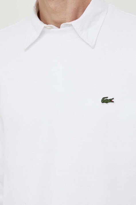 Lacoste кофта чоловіча з бавовною — AW22-BLM0SB, білий — фото 5