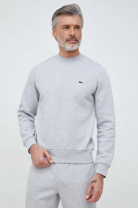 Lacoste sweatshirt men's gray color
