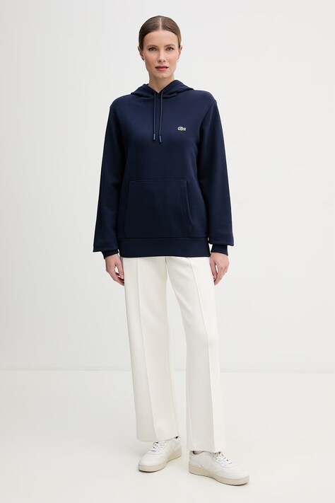 Lacoste кофта з капюшоном бавовняна — AW22-BLM0SD, темно-синій — фото 3