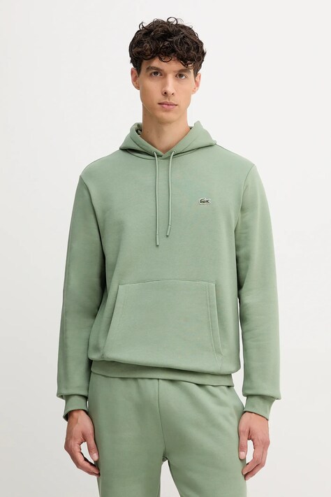 Lacoste кофта з капюшоном бавовняна — AW22-BLM0SD, зелений — фото 4