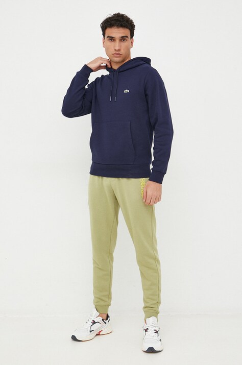Lacoste кофта з капюшоном бавовняна — AW22-BLM0SD, темно-синій — фото 2