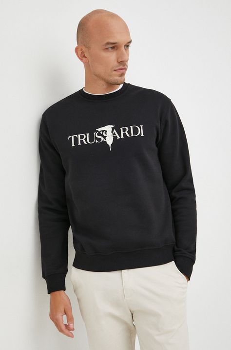 Βαμβακερή μπλούζα Trussardi