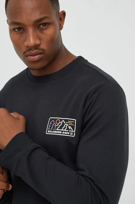 Billabong bluza męska kolor czarny z nadrukiem