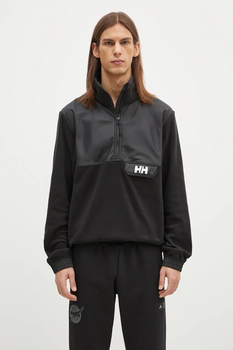 Mikina Helly Hansen pánská, černá barva, hladká