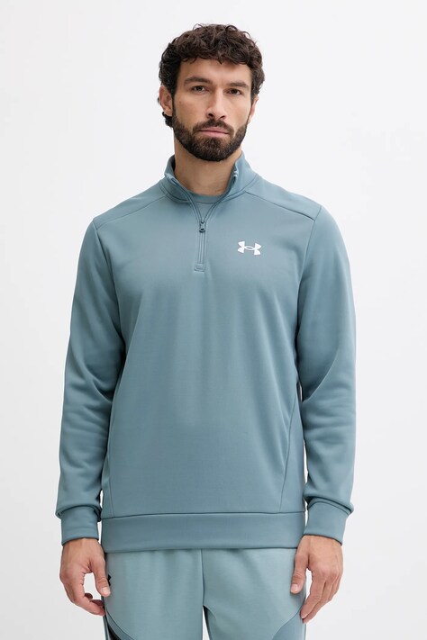 Under Armour bluza męska kolor zielony gładka 1373358
