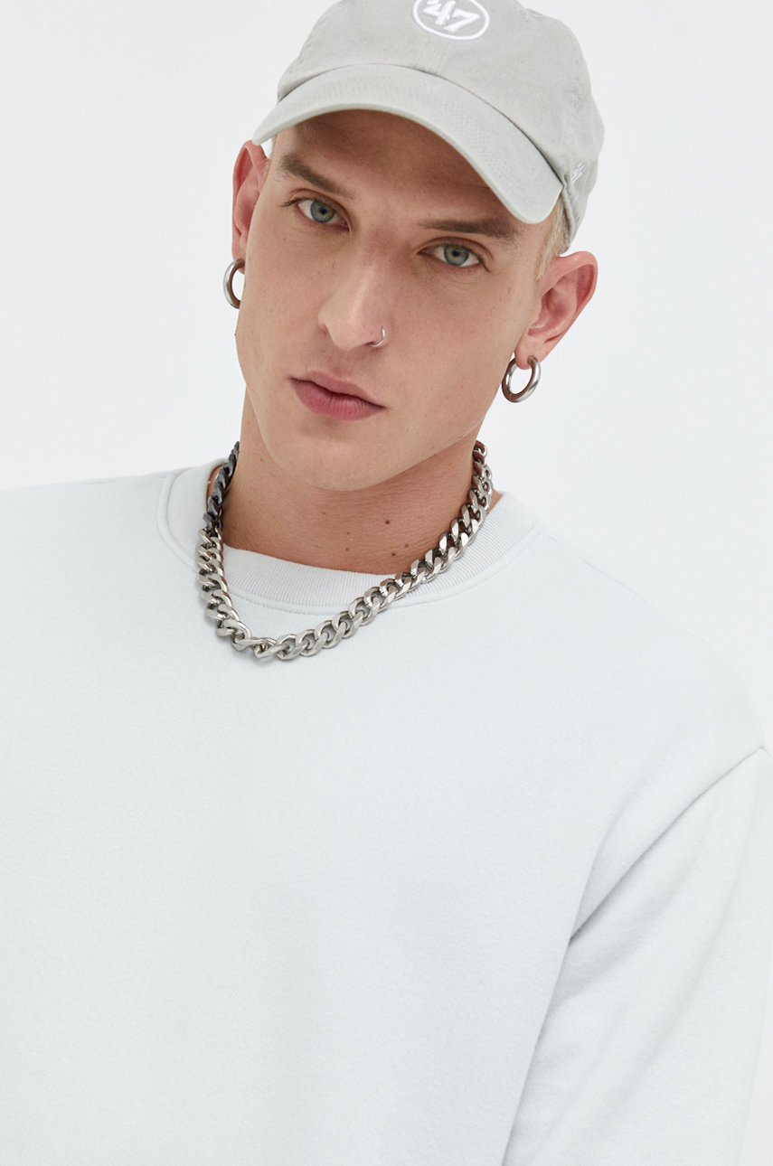 Hollister Co. bluza męska kolor szary gładka