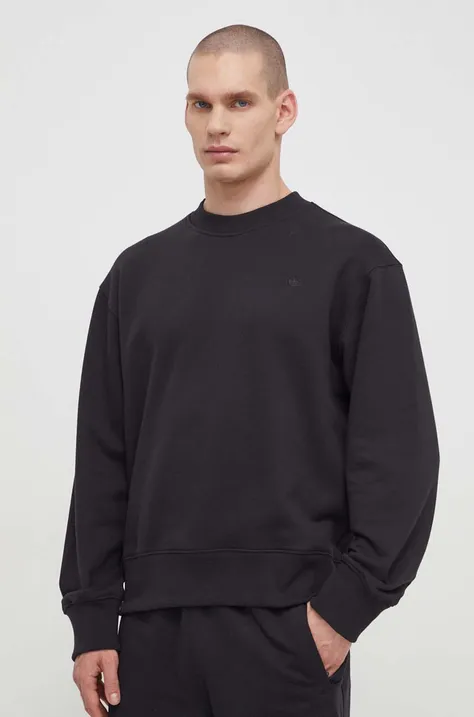 adidas Ultraboost Originals cotton sweatshirt Contempo French Terry men's black color