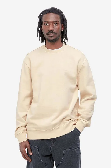 Carhartt WIP cotton sweatshirt Carhartt WIP Marfa Sweat I030638 ARTICHOKE men's beige color