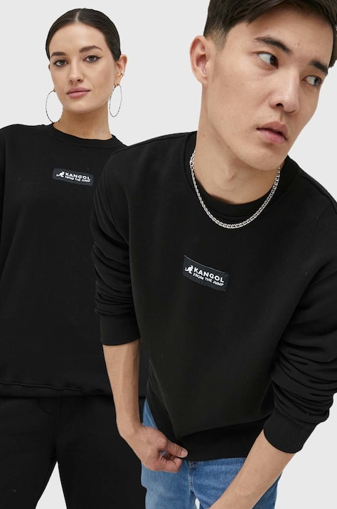 Кофта Kangol unisex колір чорний з аплікацією