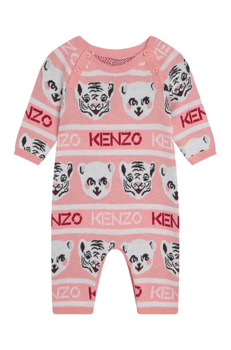 Kenzo Kids Хлопковый комбинезон для младенцев + czapeczka