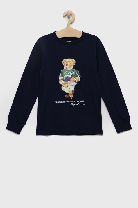 Dětská bavlněná košile s dlouhým rukávem Polo Ralph Lauren