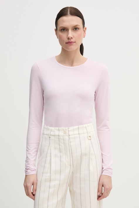 United Colors of Benetton longsleeve damskie kolor różowy 3ZQM3M858