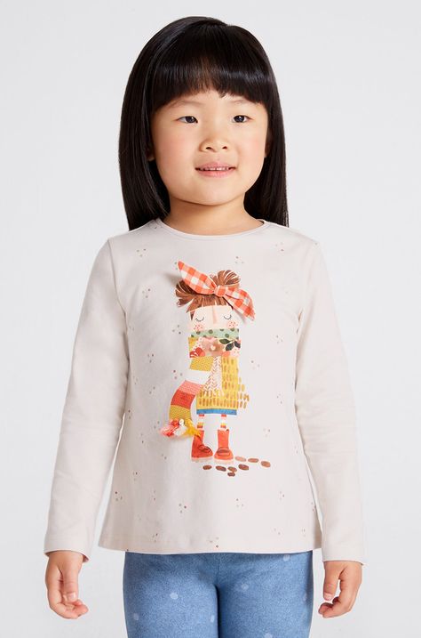 Dětská bavlněná košile s dlouhým rukávem Mayoral