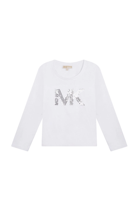 Michael Kors longsleeve bawełniany dziecięcy kolor biały