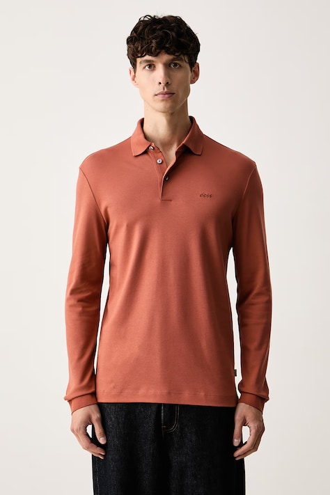 BOSS úpletové polo tričko pánske bavlnené Pado 30 červené 50468392