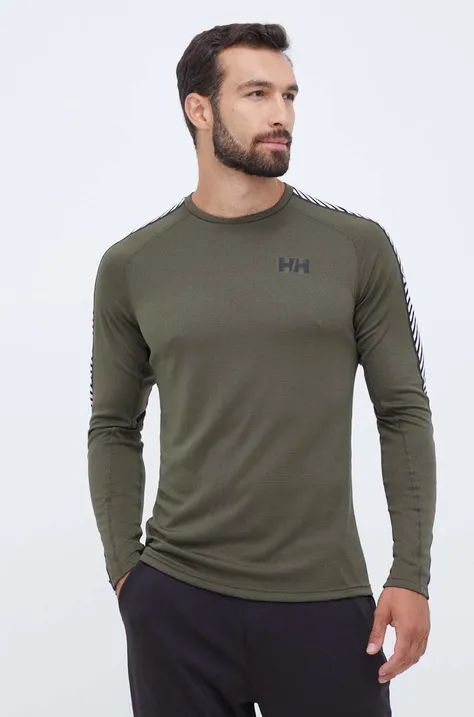 Λειτουργικό μακρυμάνικο πουκάμισο Helly Hansen Lifa Active χρώμα: πράσινο