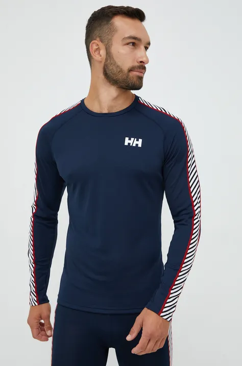 Funkcionalna majica z dolgimi rokavi Helly Hansen Lifa Active, mornarsko modra barva