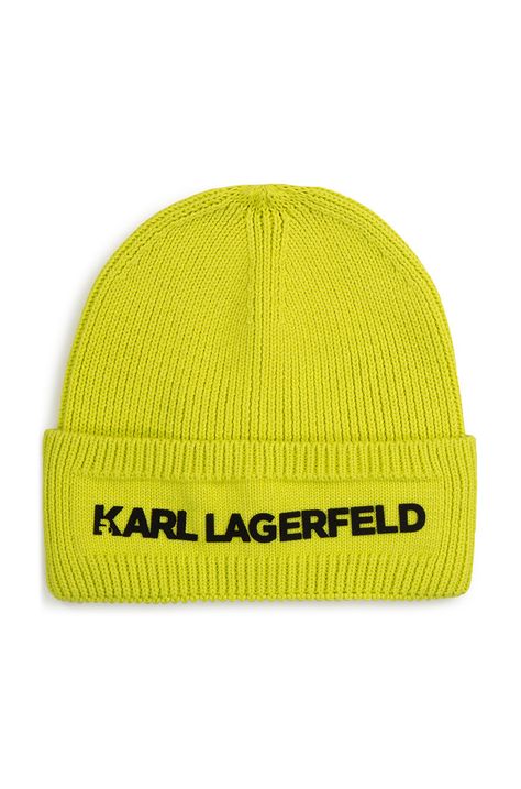 Detská bavlnená čiapka Karl Lagerfeld