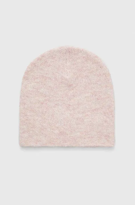 Only czapka kolor różowy z cienkiej dzianiny