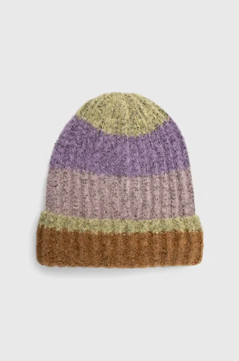 Καπέλο Pieces χρώμα: μοβ,