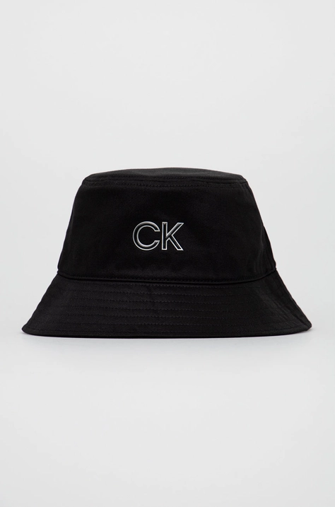 Čiapka Calvin Klein čierna farba,