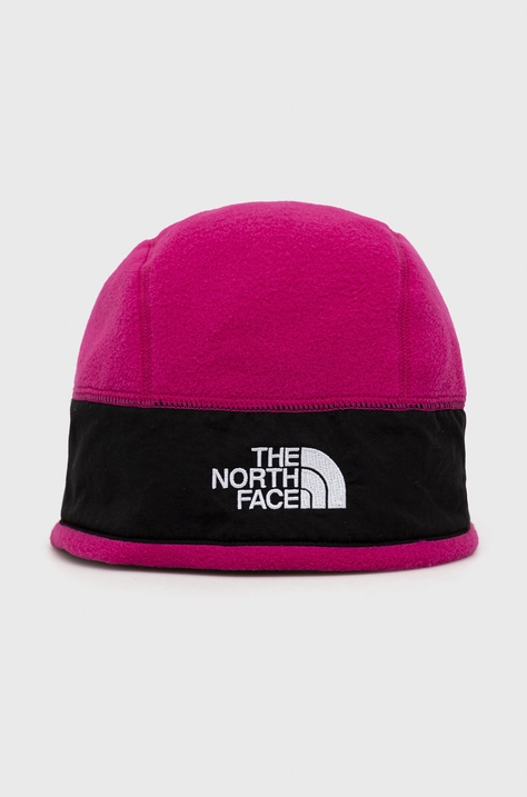 Шапка The North Face колір фіолетовий